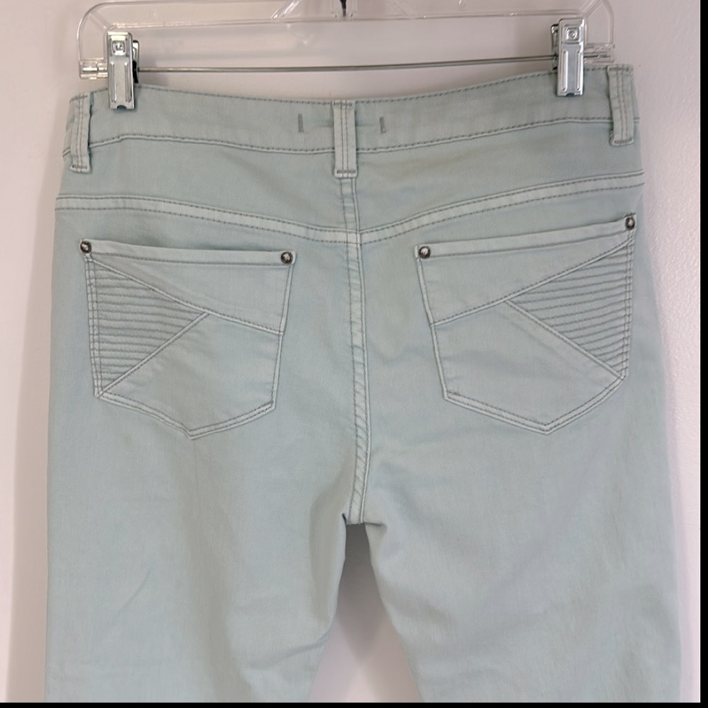 Free People Sky Blue Raw Hem Flare Jeans - Picture 4 of 6